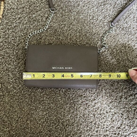 Michael Kors DANIELA Cinder 'Brown' SAFFIANO LEATHER CROSSBODY BAG 6 Card slots - Picture 8 of 11